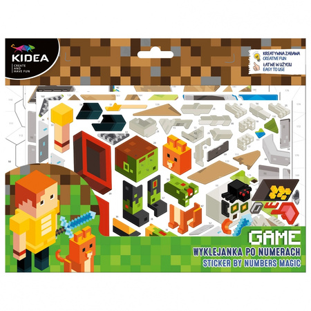 Wyklejanka po numerach game Kidea