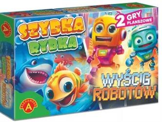 Szybka rybka + Wyścigi robotów Rodzinna gra planszowa
