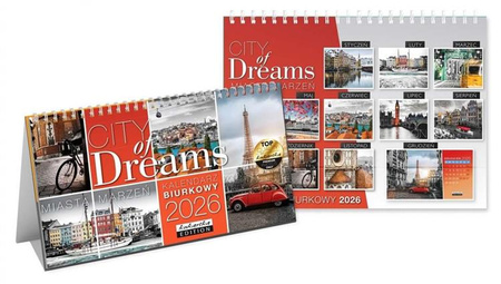 Kalendarz Biurkowy CITY OF DREAMS 2026