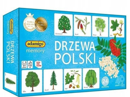 Gra memory drzewa Polski