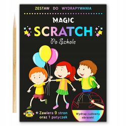 Magiczna wydrapywanka i kolorowanka Po szkole 2w1