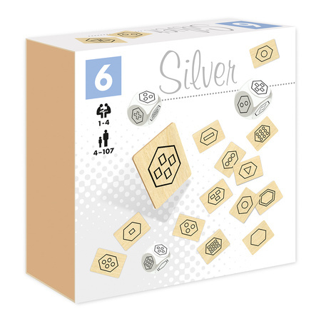 Gra Kostki z piktogramami silver