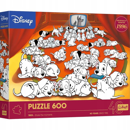 Puzzle 600 elem  40-lecie TREFL 101 Dalmatyńczyków
