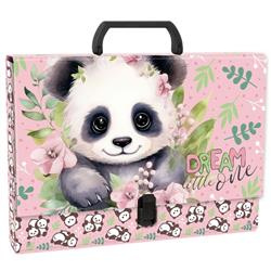 Teczka twarda z  rączką  PANDA 10