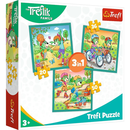 Puzzle 3w1 Poznaj Trefliki