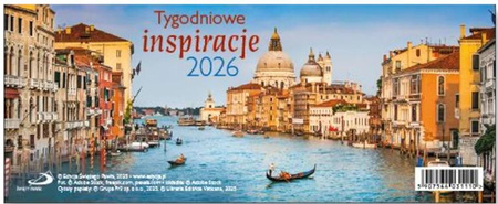 Kalendarz biurkowy 2026 Tygodniowe inspiracje