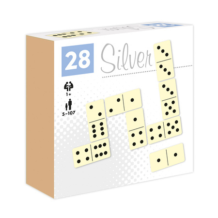 Domino kropki silver