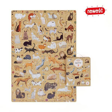 Puzzle 60 elem Puzzlove Koty