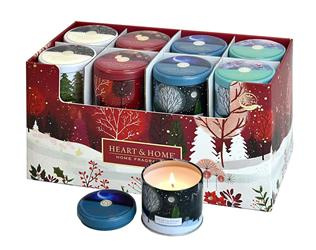 Zapachowa świeca w puszce - bergamotka i piżmo księżycowe SZP-002 BN