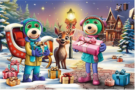 Puzzle 24 Maxi Rodzina Treflików Zimowy czas z Treflikami
