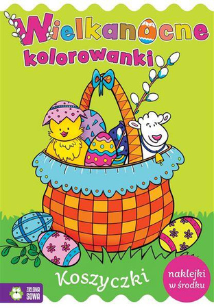 Wielkanocne kolorowanki. Koszyczki
