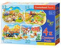 Puzzle 4w1 Cztery Pory Roku