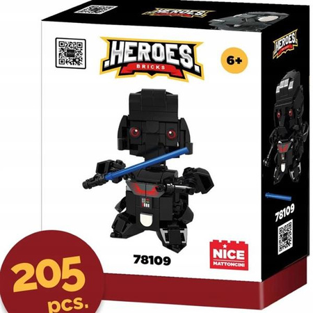 NICE KLOCKI HEROS! BLACK SOLIDIER 205 EL