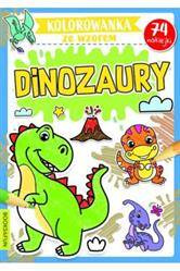 Kolorowanka ze wzorem Dinozaury