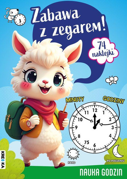 Zabawa z zegarem z naklejkami
