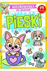 Kolorowanka ze wzorem Pieski