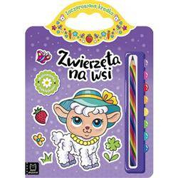 Zwierzęta na wsi z naklejkami Zaczarowana kredka