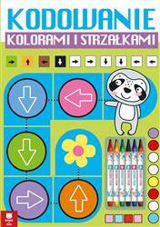 Kodowanie kolorami i strzałkami + kredki świecowe