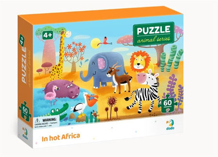 Puzzle 60 elementów. W gorącej Afryce Dodo