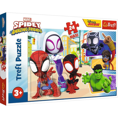 Puzzle Maxi 24 Spiday i przyjaciele
