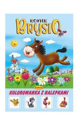 Konik Brysio Kolorowanka z naklejkami