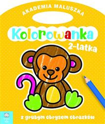 Akademia Maluszka. Małpka. Kolorowanka 2-latka