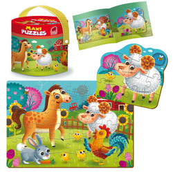 Puzzle maxi 2w1 Farma  48 i 12 elementów