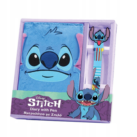 Diakakis Pamiętnik pluszowy z długopisem Stitch