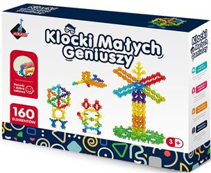 Klocki małych geniuszy kwiatki kulki 160 elementów