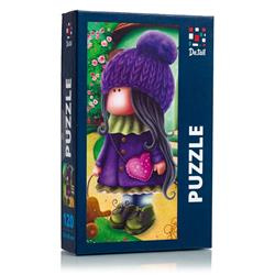Puzzle 120 elem Urocza lalecza ze słonikiem DT100-04