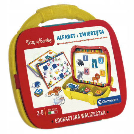 Edukacyjna magnetyczna walizeczka ALFABET I ZWIERZĘTA 50273