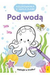 Kolorowanka z naklejkami. Pod wodą