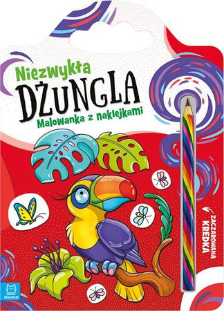 Niezwykła dżungla Malowanka z naklejkami