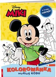 Kolorowanka według kodu. Disney Miki