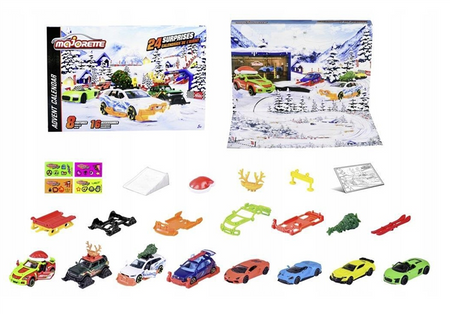 Kalendarz adwentowy Majorette samochodziki resoraki metalowe