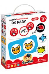Puzzle kontrastowe Do pary