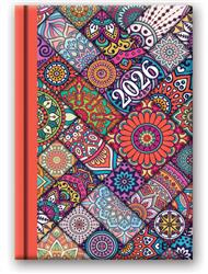 Kalendarz książkowy B6 2026 dzienny etno