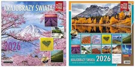 Kalendarz Classic Q KRAJOBRAZY ŚWIATA 2026