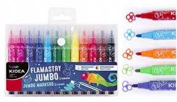 Flamastry Jumbo 12 kolorów  (  pisaki )