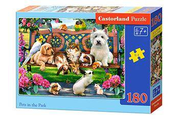 Puzzle 180 Pets in park / Zwierzaki w parku