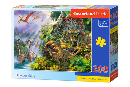 Puzzle 200 Dinosaur Valley / Dolina dinozaurów