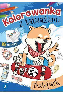 Kolorowanka z tatuażami. Skatepark