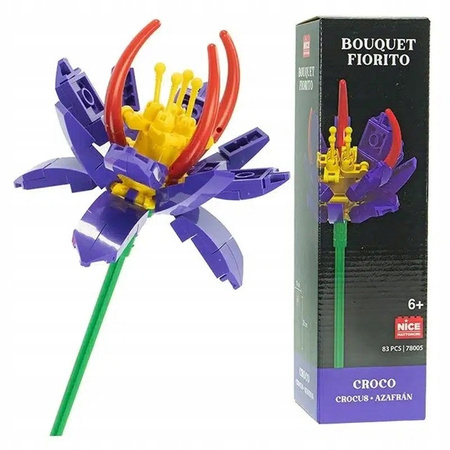 NICE KWIATY Z KLOCKOW 83 el.KROKUS 