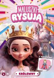 Maluszki rysują.  Królewny z naklejkami