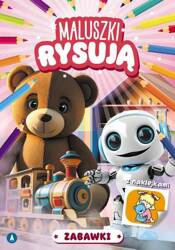 Maluszki rysują.  Zabawki z naklejkami