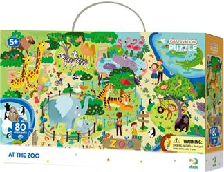 Puzzle obserwacyjne 80 elementów W Zoo Dodo