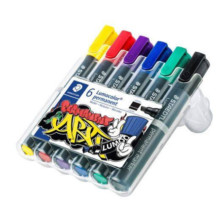 Marker Lumocolor ART wodoodporny 6 kolory w etui