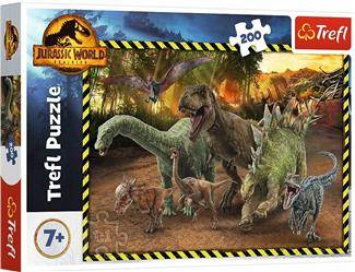 Puzzle 200 Dinozaury z Parku Jurajskiego