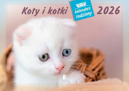 Kalendarz ścienny rodzinny 2026 Koty WL09