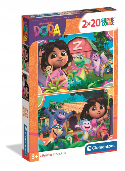 Puzzle 2x20 elem Dora 24827